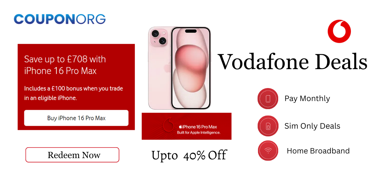 Vodafone Coupons and voucher codes
