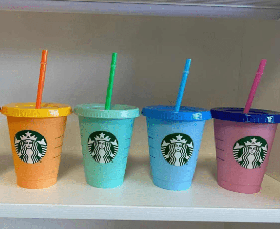 Mermaid Goddess Starbucks 24oz/710ml Plastic Mugs Tumbler Reusable